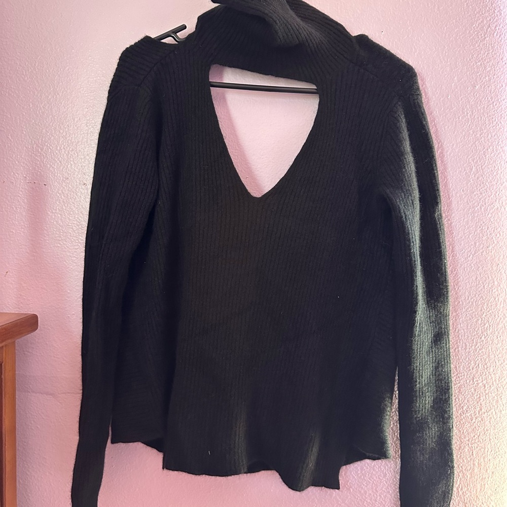 Black Women's Turtleneck Sweater